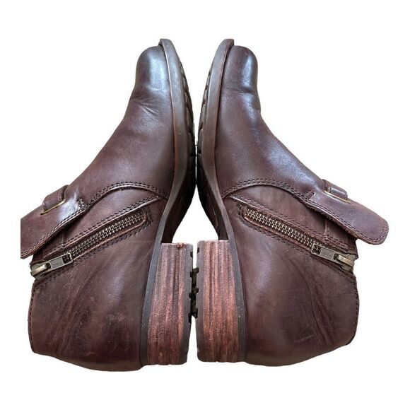 Born | Kristina Slip on Ankle Bootie in Dark Brown | 9 - Picture 7 of 8